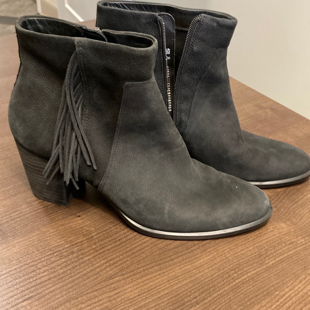 Ecco boots size 41/10 black , suede
